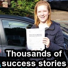 Emma after passing her driving test first time with Pass4fun